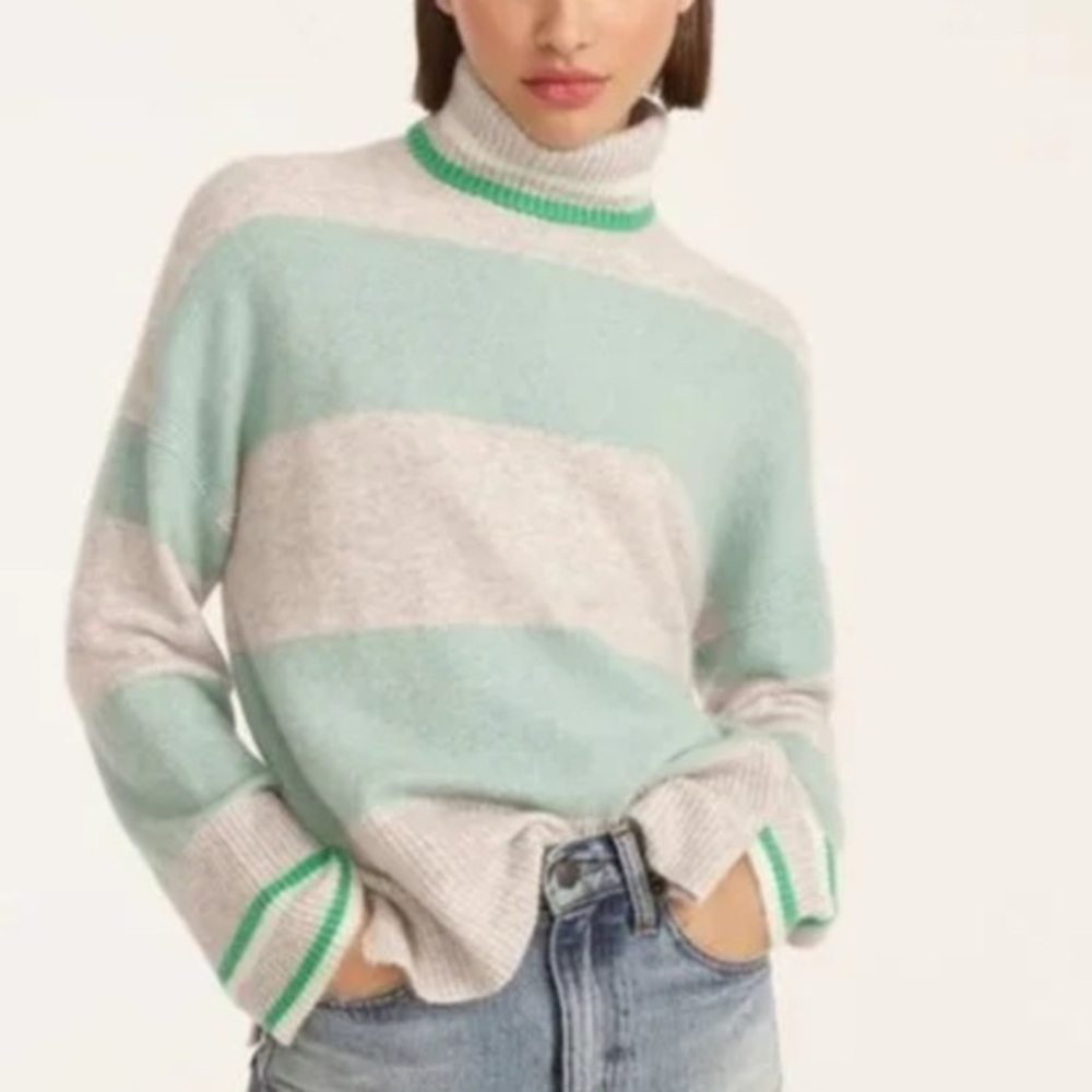 J. Crew Merino Wool Blend Striped Sweater